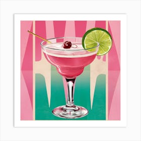 Pink Margarita Art Print