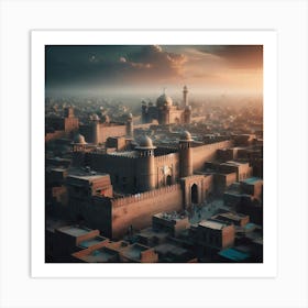 Badshahi masjid Lahore Art Print