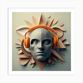 Music Head 1 Art Print