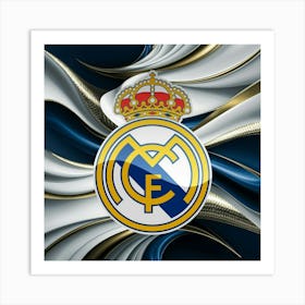 Real Madrid CF Logo Wall Art Art Print