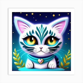 Kitty Cat Art Print