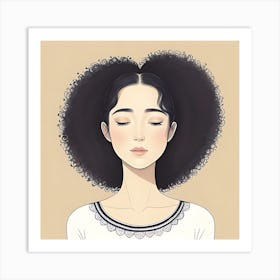 A Girl Art Print