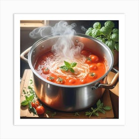 Tomato Soup In A Pot 1 Art Print