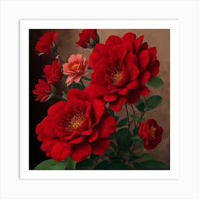 Red Roses Art Print