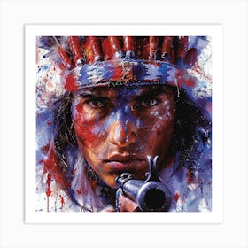 Indian Warrior 2 Art Print