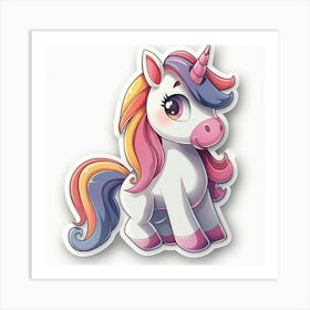 Unicorn Sticker 30 Art Print