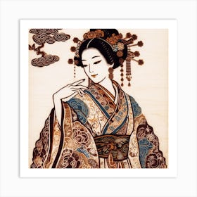 Geisha Art Print