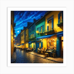 Paris At Night Art Print