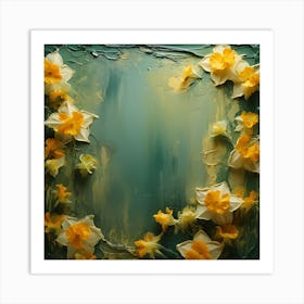 Abstract Of Daffodils Art Print