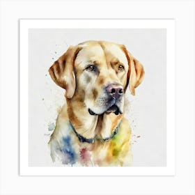 Yellow Labrador Retriever Art Print