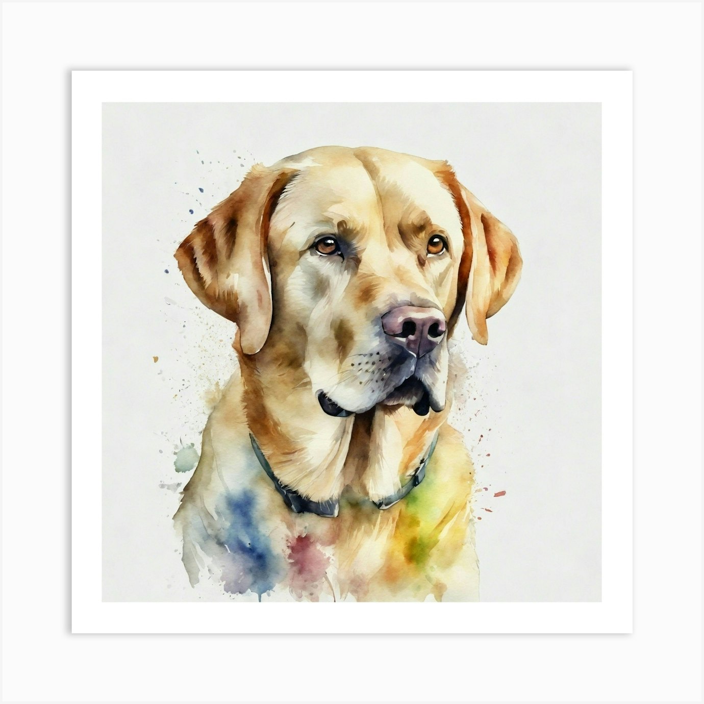 Yellow Labrador Shoulder Bag - Watercolor Yellow Labrador Shoulder Bag - Watercolor