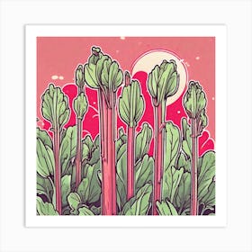 Rhubarb 46 Art Print