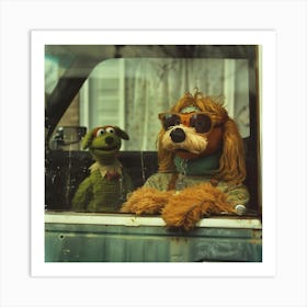 Muppet With Dog Art Print