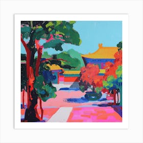 Abstract Park Collection Jingshan Park Beijing China 4 Art Print