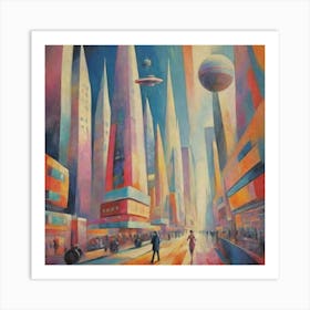 Futuristic City 17 Art Print