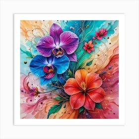 Orchids Art Print