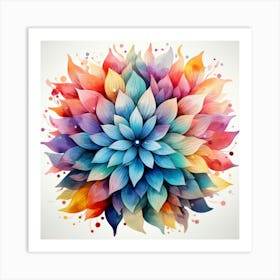 Watercolor Flower 7 Art Print