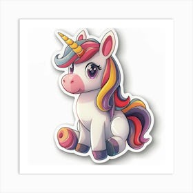 Unicorn Sticker 68 Art Print