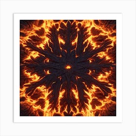 Fire And Flames Art Print