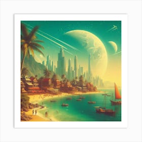 Sci-Fi City Art Print