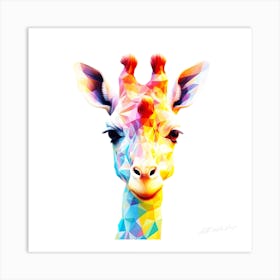 Prism Giraffe - Geometric Giraffe Art Print