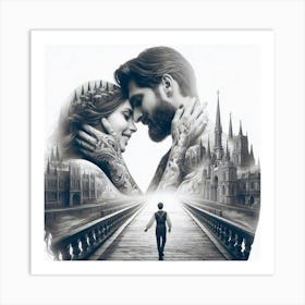 Lovers Art Print