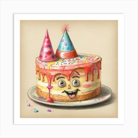 Birthday Cake 20 Art Print