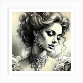 Portrait Artwork 129 Art Print