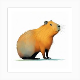 Capybara Art Print