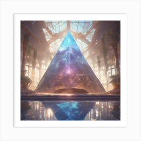 Pyramid Of Light Art Print