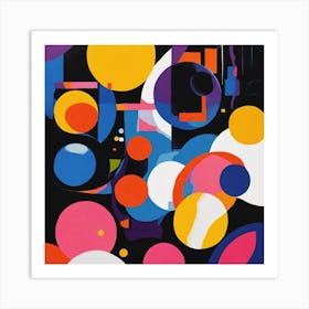 Abstract Circles Art Print