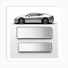 Mock Up Blank Plates Vehicle Customizable Registration Auto Metal Template Unprinted Clea (29) Art Print