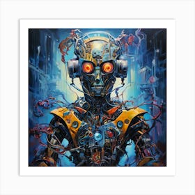 Robot Man Art Print