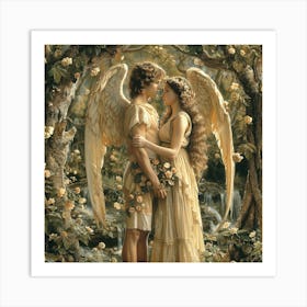 Angels Of Love 1 Art Print