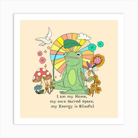 I am my Own Home Frog Art Print