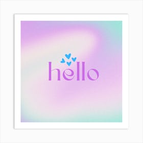 Hello Art Print