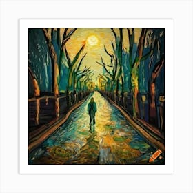 Alone In A Park Art Print