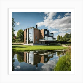 Modern House In Sweden Art Print