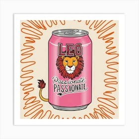 Leo Passionate Passionate Art Print