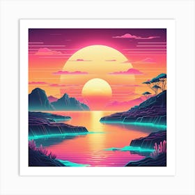 Pixel Art Art Print