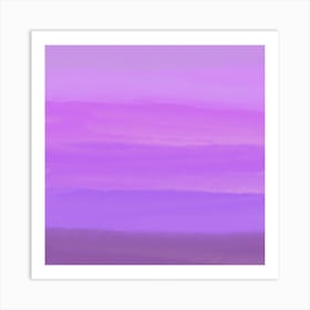 Purple Abstract Painting Art Print