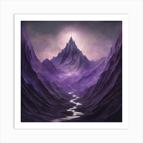 Purple Mountain Valley Art Print