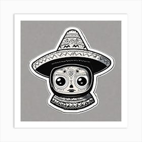 Day Of The Dead Skull 3 Art Print