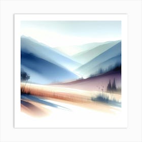 Landscape Painting 57 Art Print