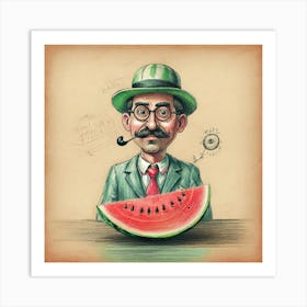 Watermelon Man 7 Art Print