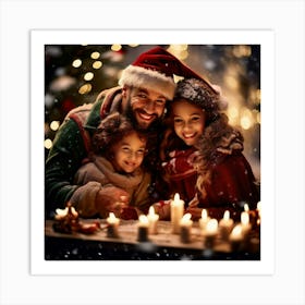 Celebration Festive Joy Family Gifts Lights Decorations Warmth Tradition Cheer Gathering (11) Art Print