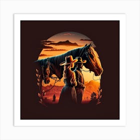 Sunset In The West Art Print