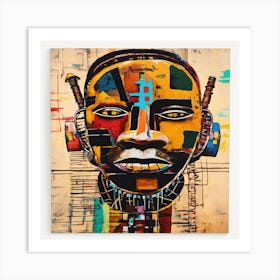 African Head Art Print