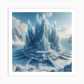 Enormous ice palace 1 Art Print