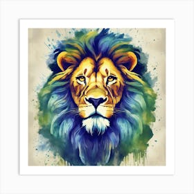 Lion Painting 3 Art Print